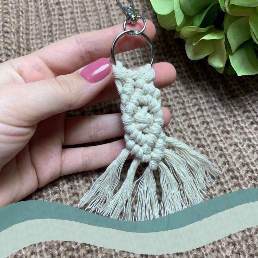 Handmade Macrame keychains (regular and small)